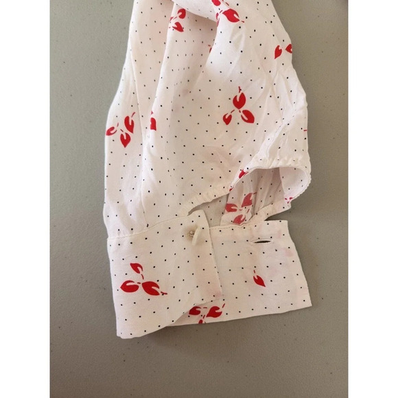 EQUIPMENT Allaire Printed Long-sleeve Silk Wrap Dress Size 2 White Multi - Picture 14 of 16